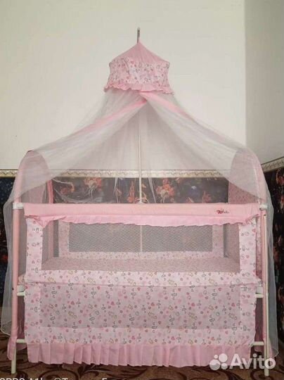 Кровать с балдахином + автолюлька