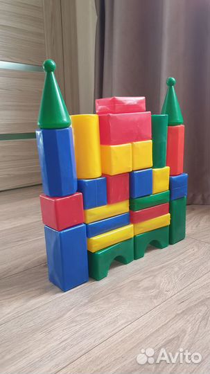 Кубики большие + Кегли и шары