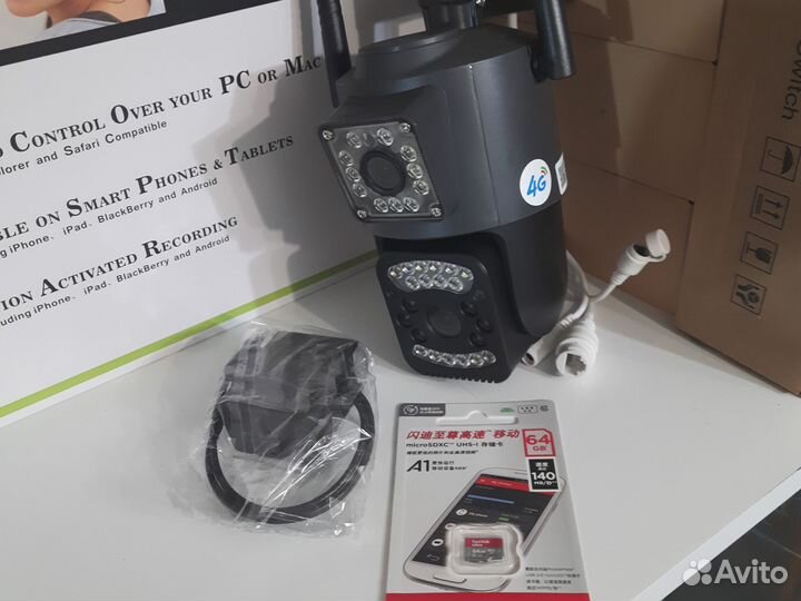 Камера видеонаблюдения 4G wi-fi SIM card