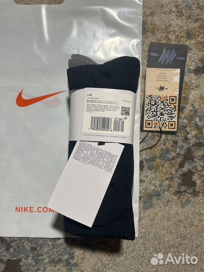 Носки Nike Everyday Cushion Crew Socks х3 Оригинал