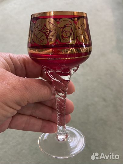 Бокалы,фужеры,рюмки богемские