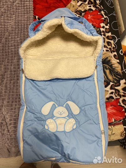 Зимний конверт в коляску