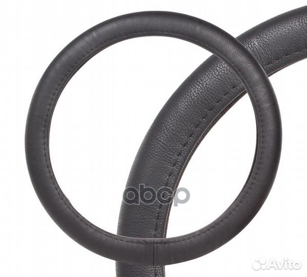 AWC-RS-10M оплетка на руль гладкая кожа, черна