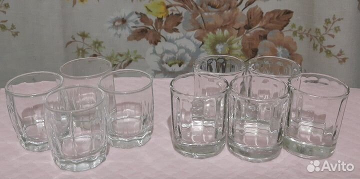 Стаканы, стопки, рюмки