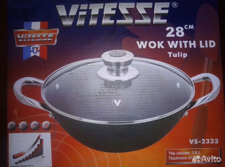 Чугунная сковорода вок