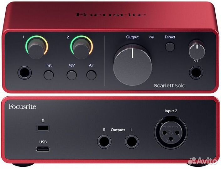 Focusrite Scarlett Solo 4th Gen зв карта новая