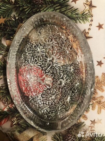 Ваза конфетница пепельница хрустальная СССР