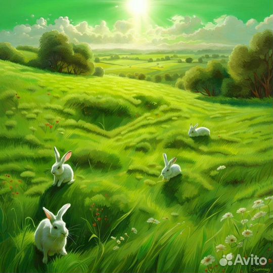 Трава свежая для животных