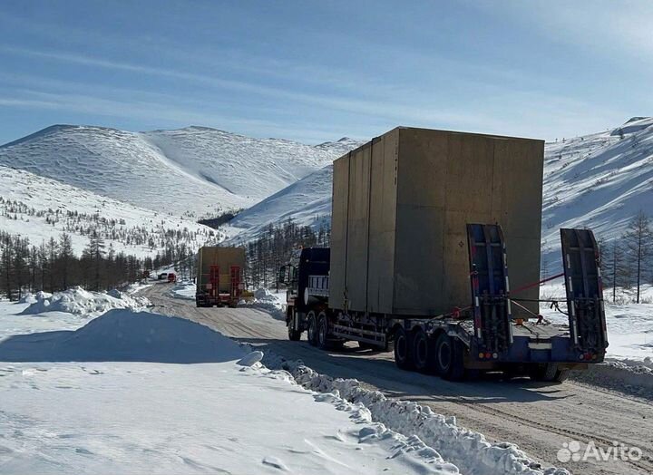 Грузоперевозки негабарита на траллах