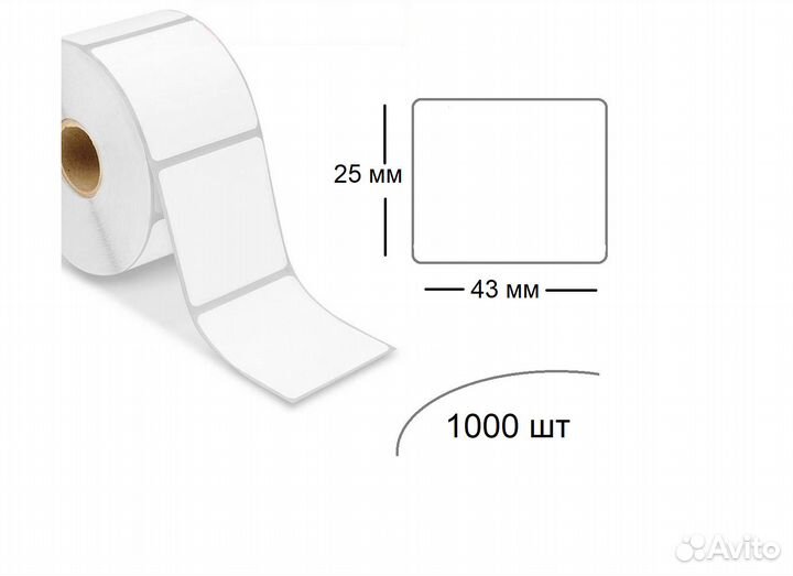 Термоэтикетки / Самоклеящиеся этикетки в рулоне