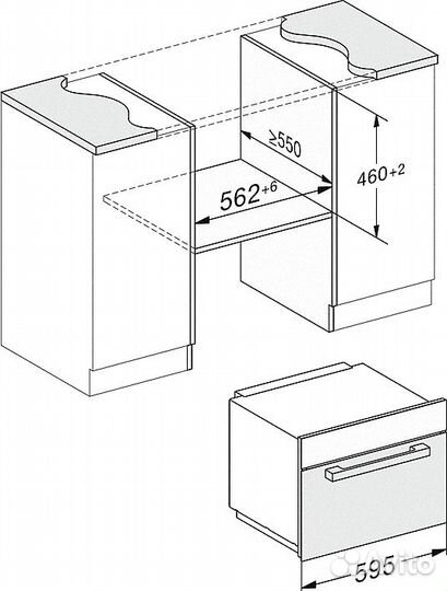 Новая микроволновая печь Miele M7240 Stal EU