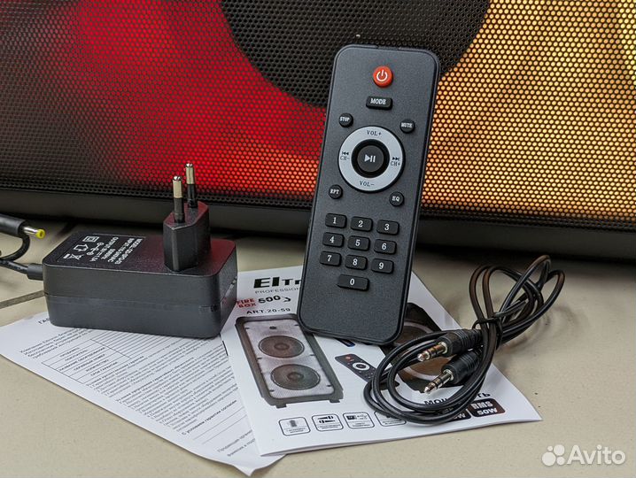 Колонка Eltronic 500 ватт п содсветкой Bluetooth