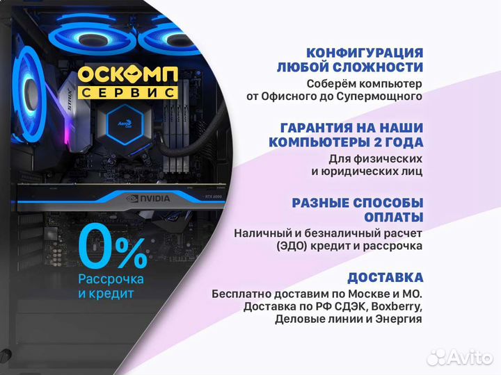 Игровой пк intel Core i3-12100 3050 / 3060