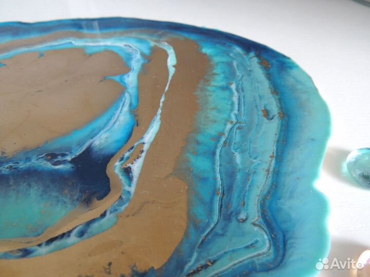 Поднос из эпоксидной смолы