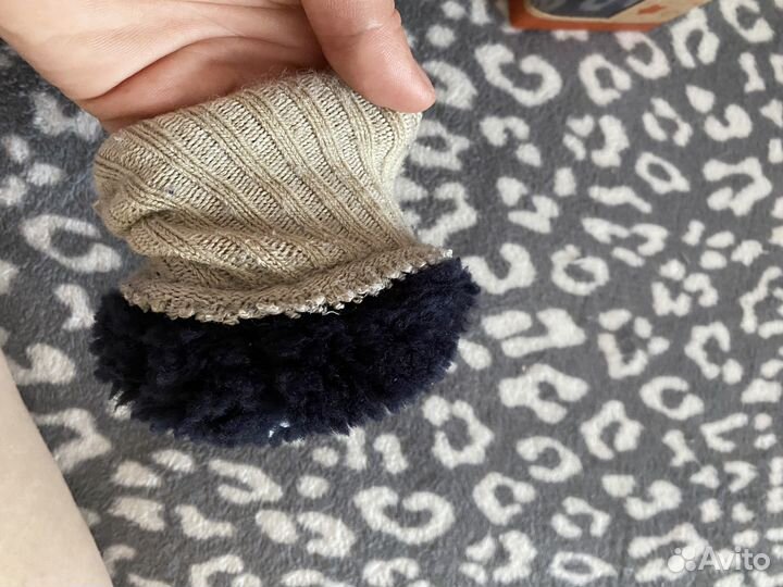 Пинетки меховые и варежки