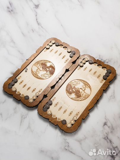 Нарды орел большие лакированные 50 см новые