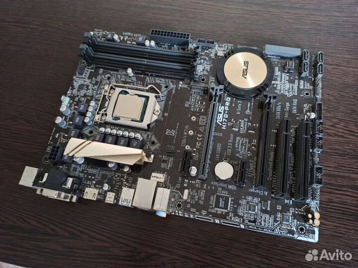 Материнка Asus H170-Pro + Проц Intel i7 6700K