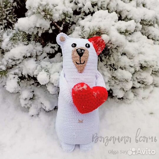 Полярный медведь подушка