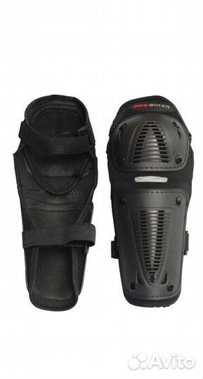 Мотонаколенники Pro Biker пластик черн дети/взросл