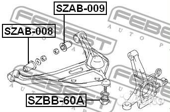 Сайлентблок задний переднего рычага