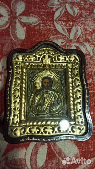 Икона старинная Спаситель