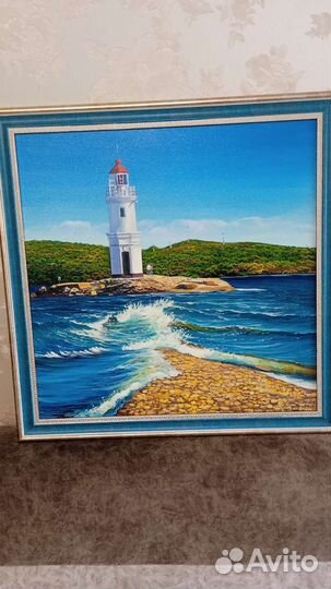 Картина Маяк масло холст 50-50