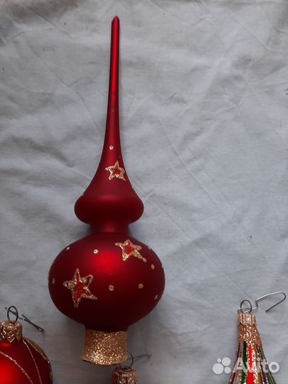 Елочные игрушки стекло