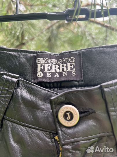 Брюки кожаные ferre