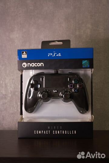 Геймпад проводной Nacon Compact черный PS4, PC