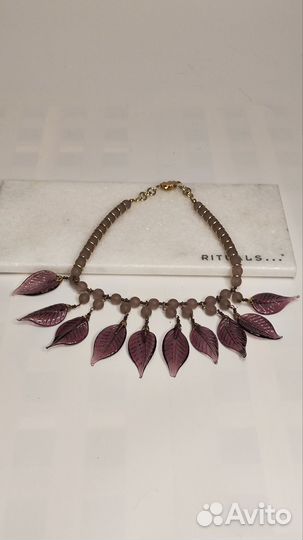 Бусы чешская винтажная бижутерия колье СССР