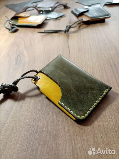 Мини кошелек натуральная кожа