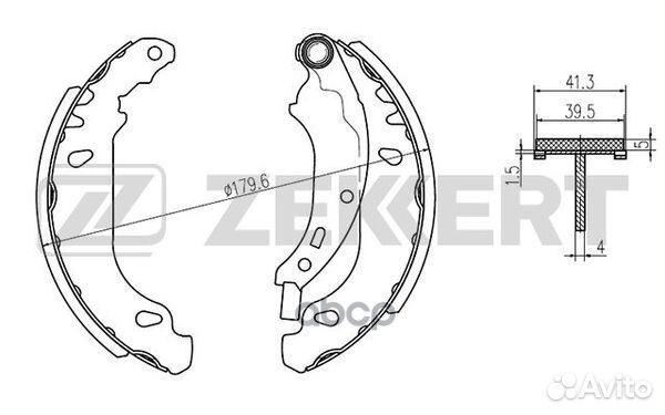 Колодки торм. бараб. задн. Renault Clio II 98