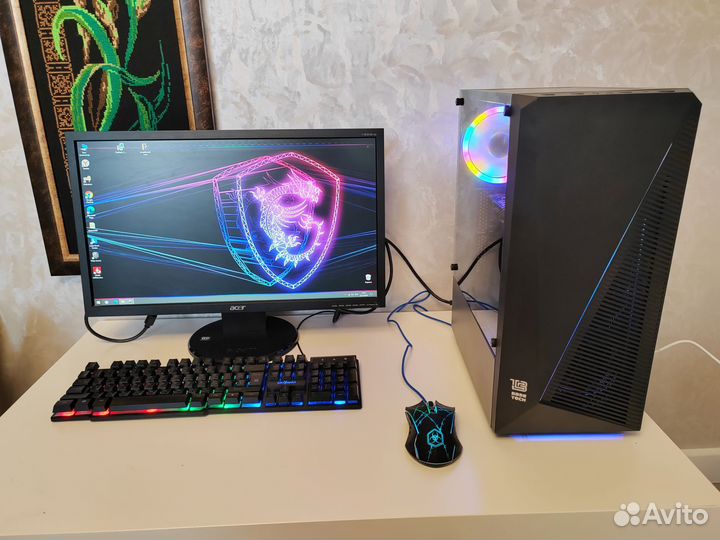 Игровой компьютер i5/1050ti/8gb/256ssd