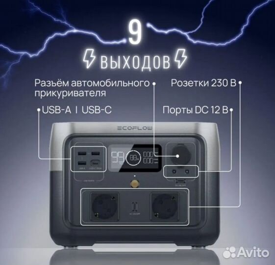 Портативная зарядная станция EcoFlow river 2 Max 5