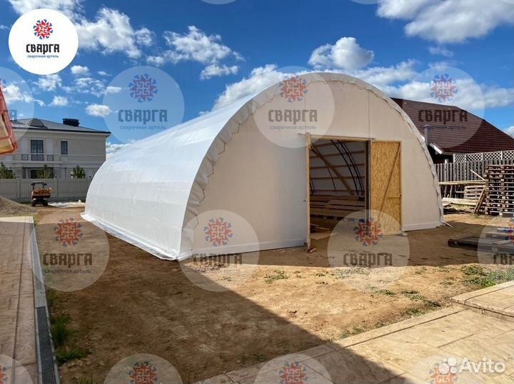 Тентовый ангар разборный каркас