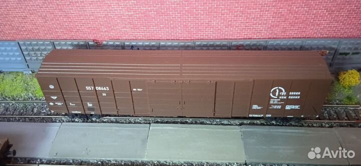 Модели железных дорог. 1:87. Крытый вагон ржд