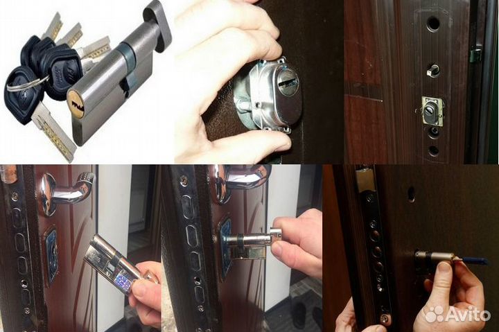 Замена замков, цилиндров, сердцевин, установка