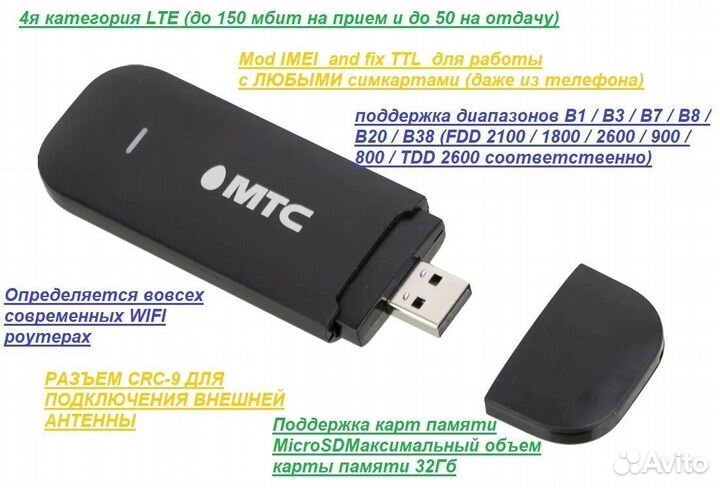 4G модем под любую sim-карту