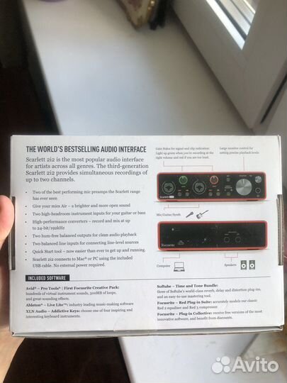 Звуковая карта focusrite scarlett 2i2 3rd gen