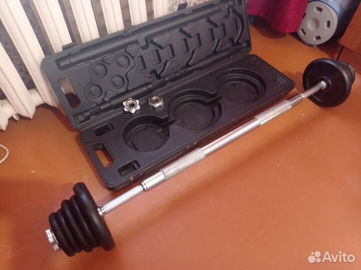 Набор штанга и гантели разборные - 30 кг