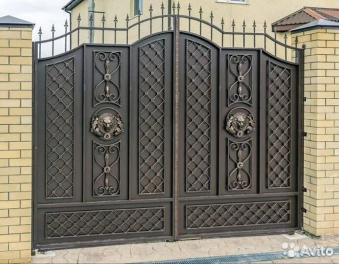Кованные ворота и навесы