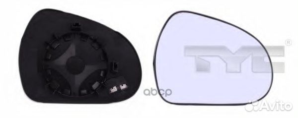 Стекло зеркала лев с подогр, выпукл peugeot: 20