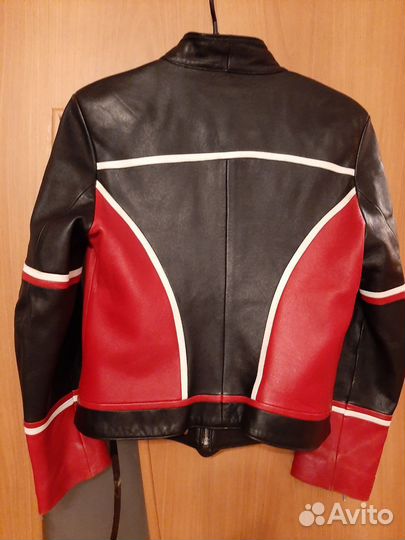 Кожаная куртка женская xs