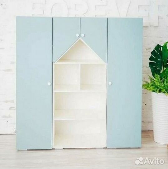 Детский шкаф «Домик» (разные цвета)