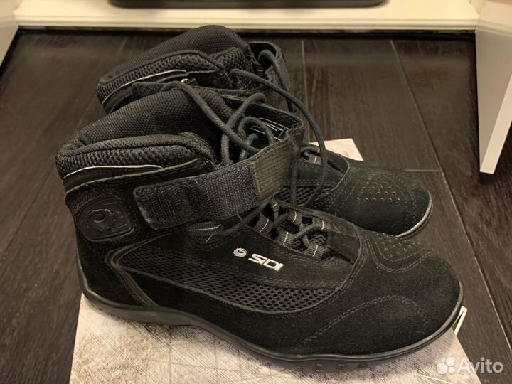 Мотоботы sidi черные размер 38