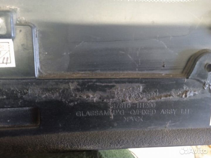 Стекло глухое зад. левое Kia Ceed 2007-2012