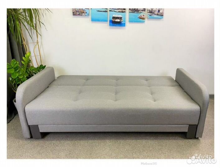 Диван-кровать Поло с подлокотниками Neo Ash