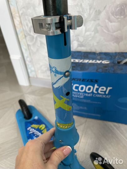 Самокат 3+ до 20кг складывается