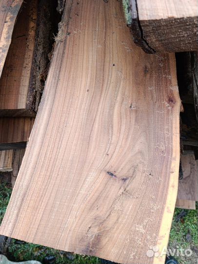 Сырая доска карагач (темная)