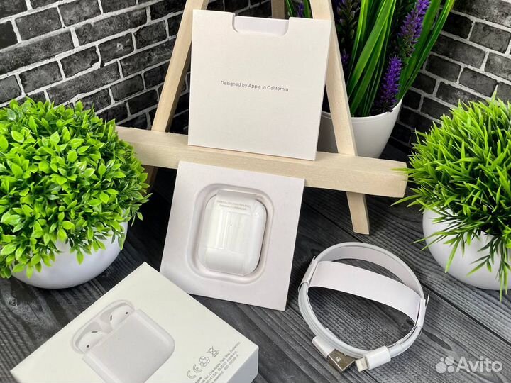 AirPods 2 Новые + чехол